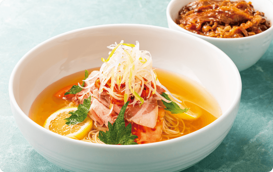 冷麺風涼み麺～カペリーニ使用