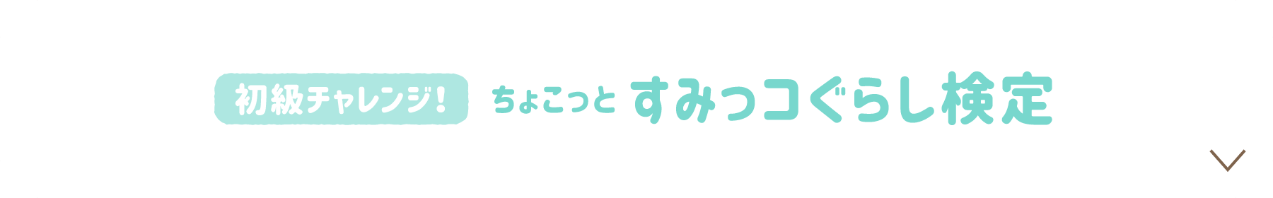 ちょこっとすみっコぐらし検定