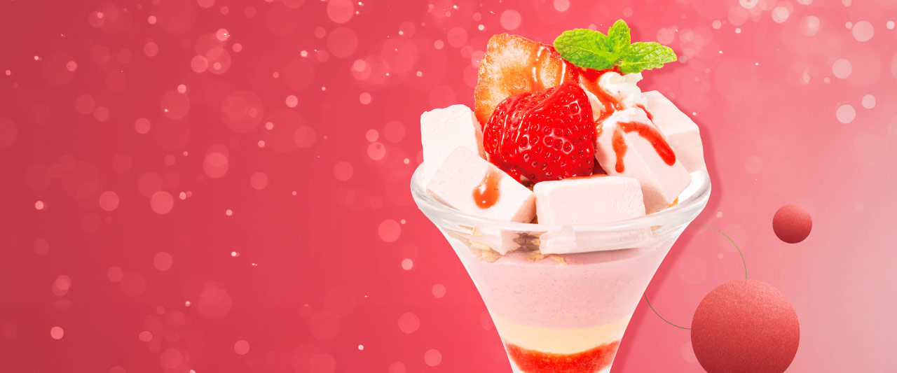 あまおうのセミフレッドパルフェ