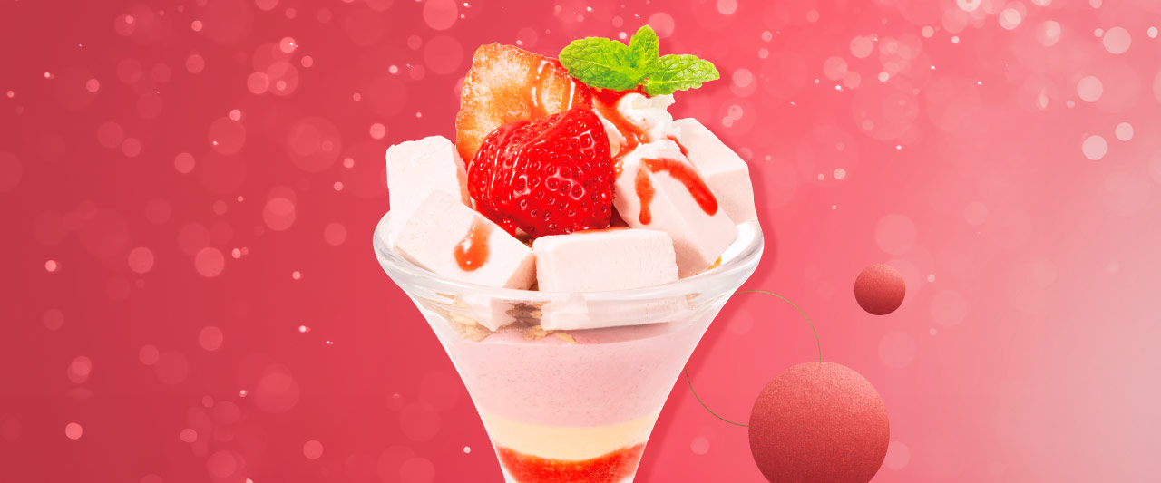 あまおうのセミフレッドパルフェ