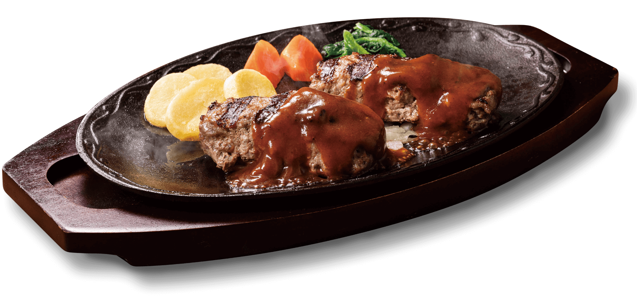 BEEFハンバーグステーキ　～選べるソース