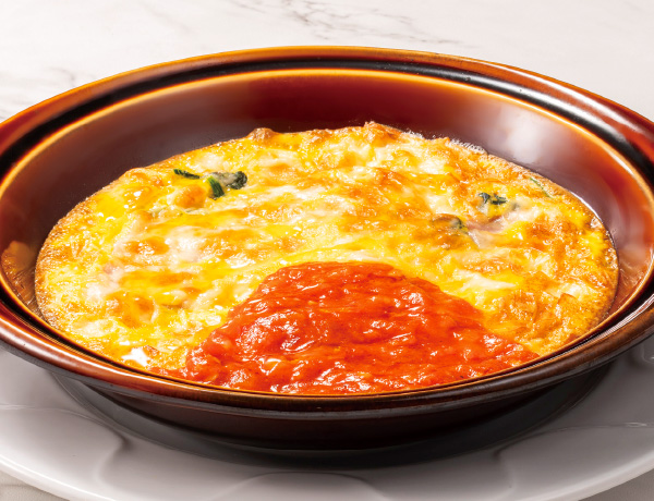 ほうれん草とチーズのオムレツ