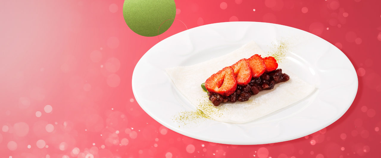 デニーズの苺大福～あまおう