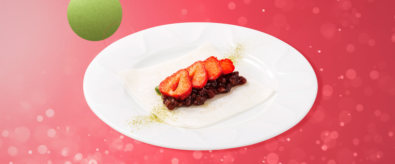 デニーズの苺大福～あまおう