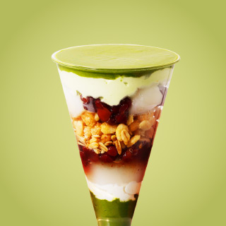 抹茶白玉パルフェ～京都府産宇治抹茶使用