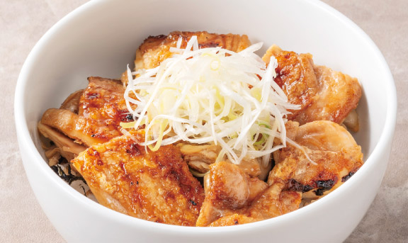 鶏の照り焼き丼~みそ汁つき