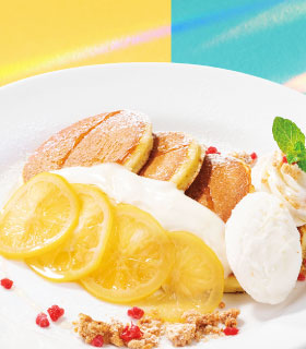 レモンとチーズクリームのパンケーキ