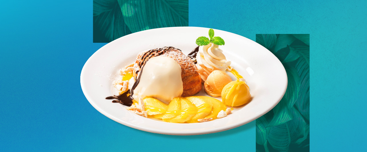 マンゴーとレモンチーズクリームのデニッシュ