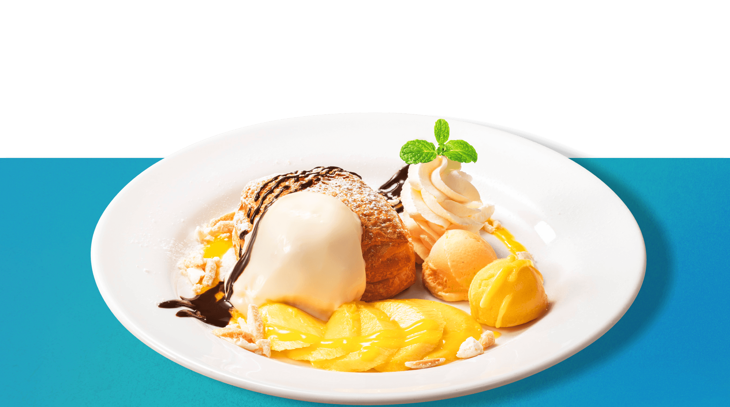 マンゴーとレモンチーズクリームのデニッシュ