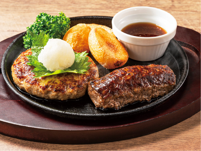 おろしハンバーグ&BEEFハンバーグステーキ