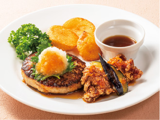 油淋鶏&おろしハンバーグ