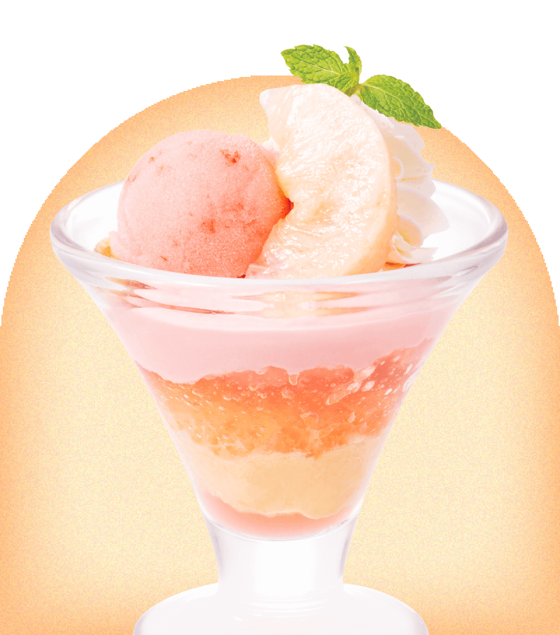 フレッシュ桃のちょこっとパルフェ