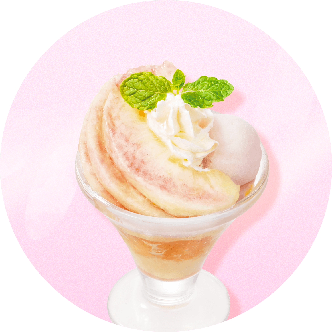 フレッシュ桃のパルフェ