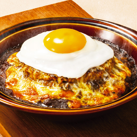 月見ハンバーグカレードリア