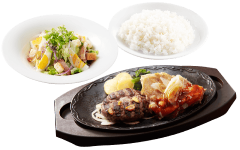 Aセット(選べる具だくさんサラダ&ライス)
