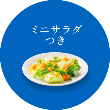 ミニサラダつき