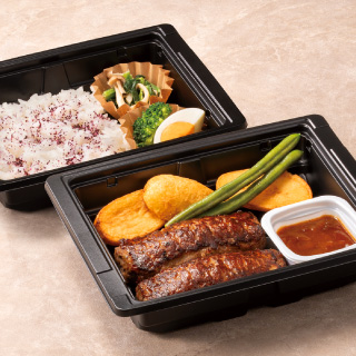 BEEFハンバーグステーキ[約200g]～選べるソース弁当