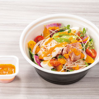 ローストポークとハーブ鶏のパワーサラダ～にんじんドレッシング