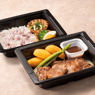 カットステーキ～選べるソース弁当