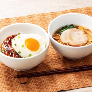 照りたまハンバーグ丼&ミニラーメン