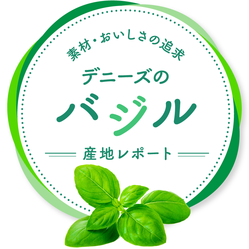 素材・おいしさの追求~デニーズのバジル産地レポート