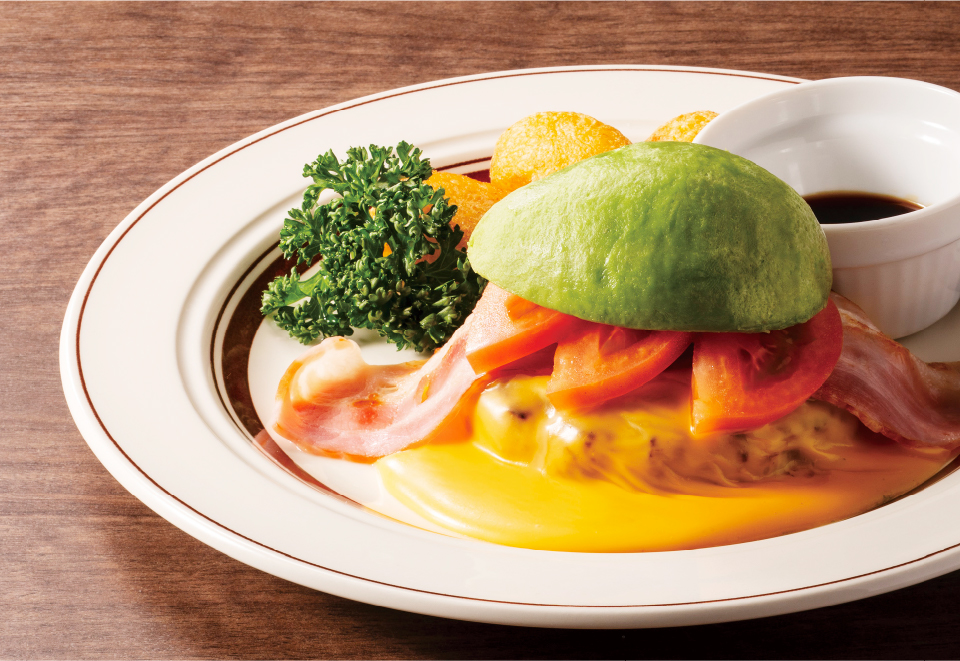 とろ～りチェダーチーズとアボカドのハンバーグ